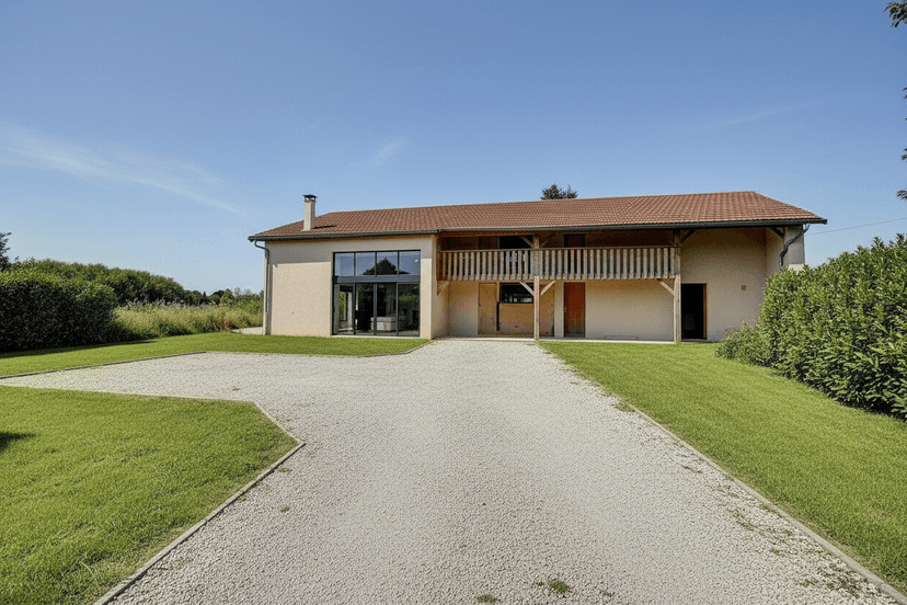 Corps de ferme rénové, terrain 10220 m²
